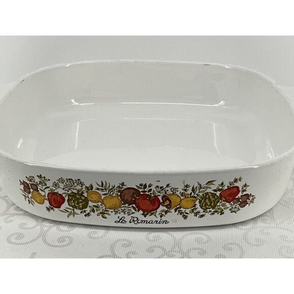 Vintage Corning Ware Le Romarin A-10-B Casserole Dish With Handles - Picture 4 of 7